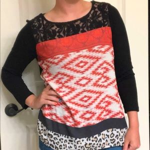 Patterned long Sleeve Shirt